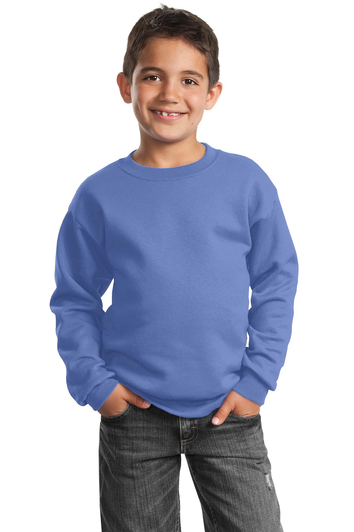 Port & Company? Youth Core Fleece Crewneck Sweatshirt. PC90Y