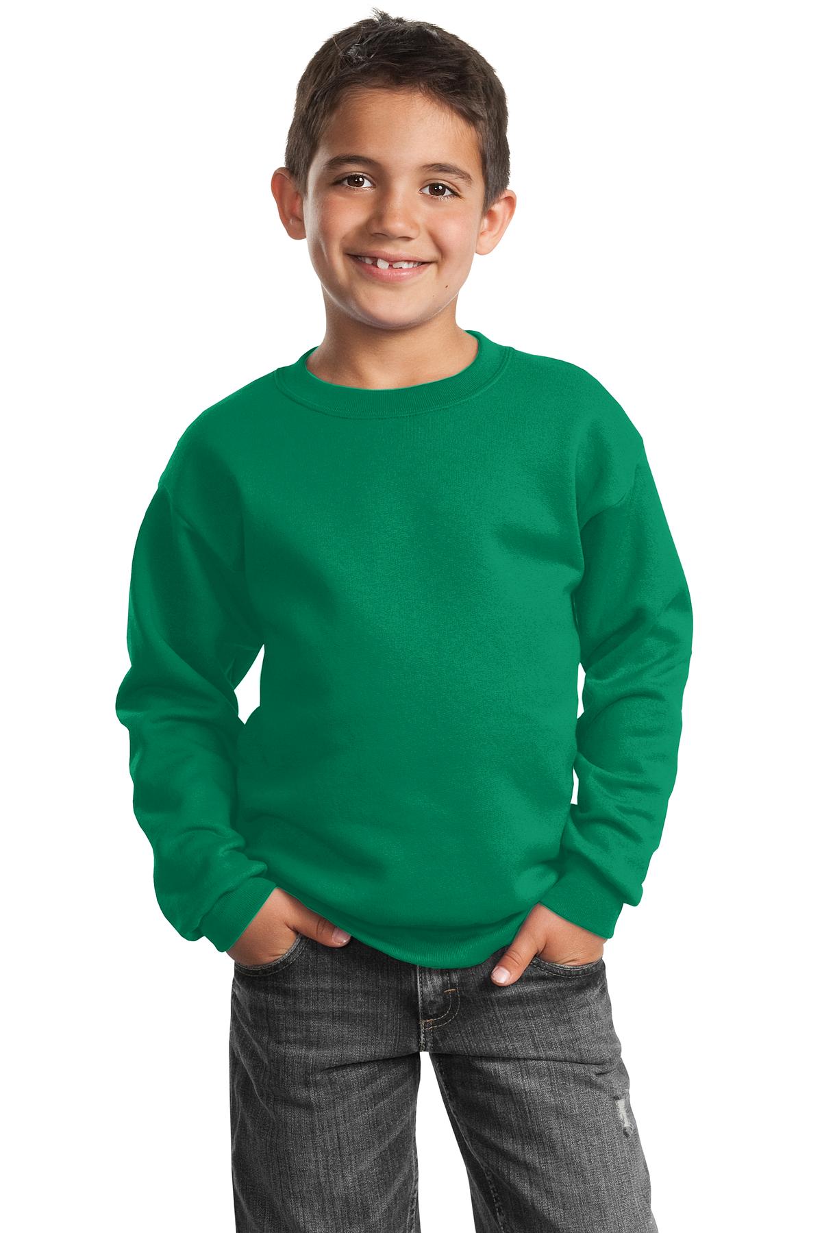 Port & Company? Youth Core Fleece Crewneck Sweatshirt. PC90Y