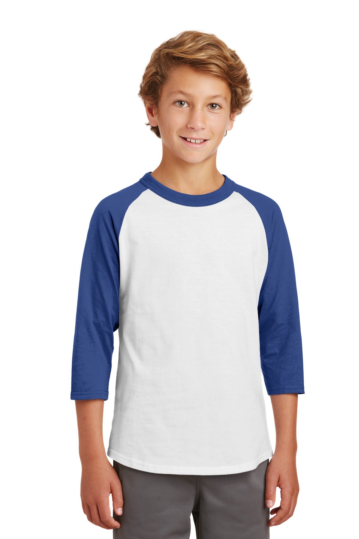 Sport-Tek? Youth Colorblock Raglan Jersey. YT200