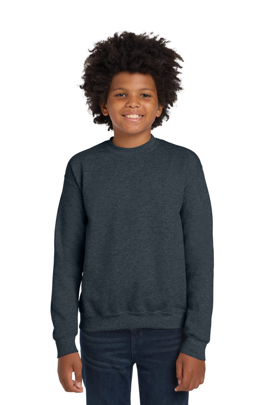 Gildan? Youth Heavy Blend? Crewneck Sweatshirt.  18000B