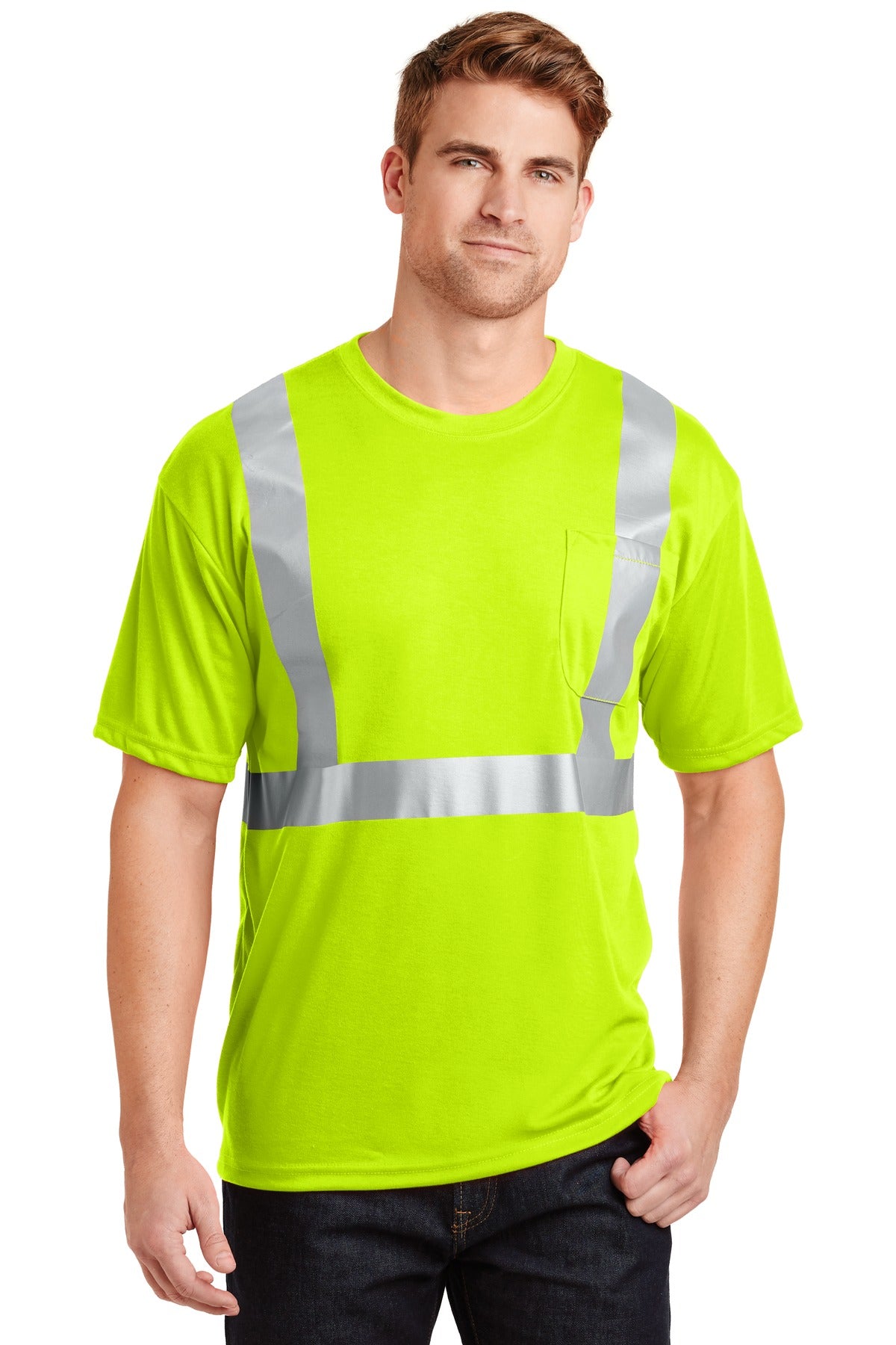 CornerStone? - ANSI 107 Class 2 Safety T-Shirt.  CS401