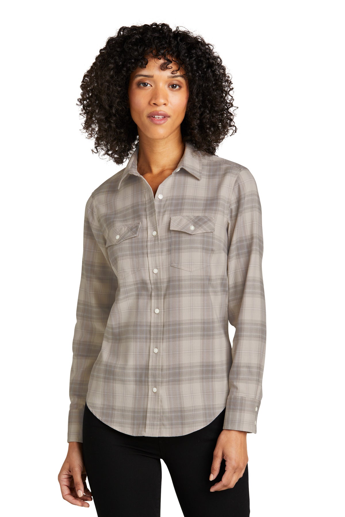 Port Authority? Women's Long Sleeve Ombre Plaid Shirt LW672